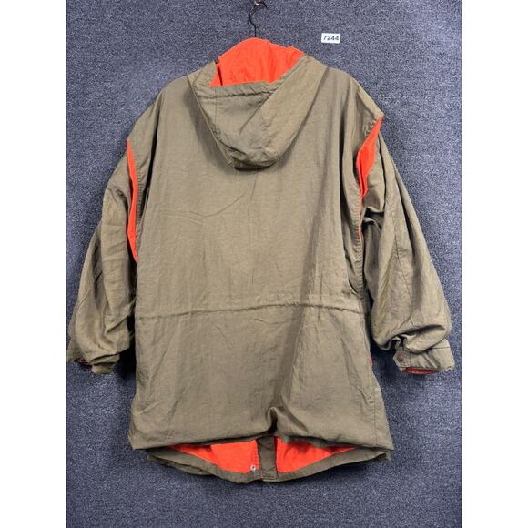 Donna Karan New York DKNY Military Field Trench Coat Womens Size L Olive Green - Picture 2 of 7